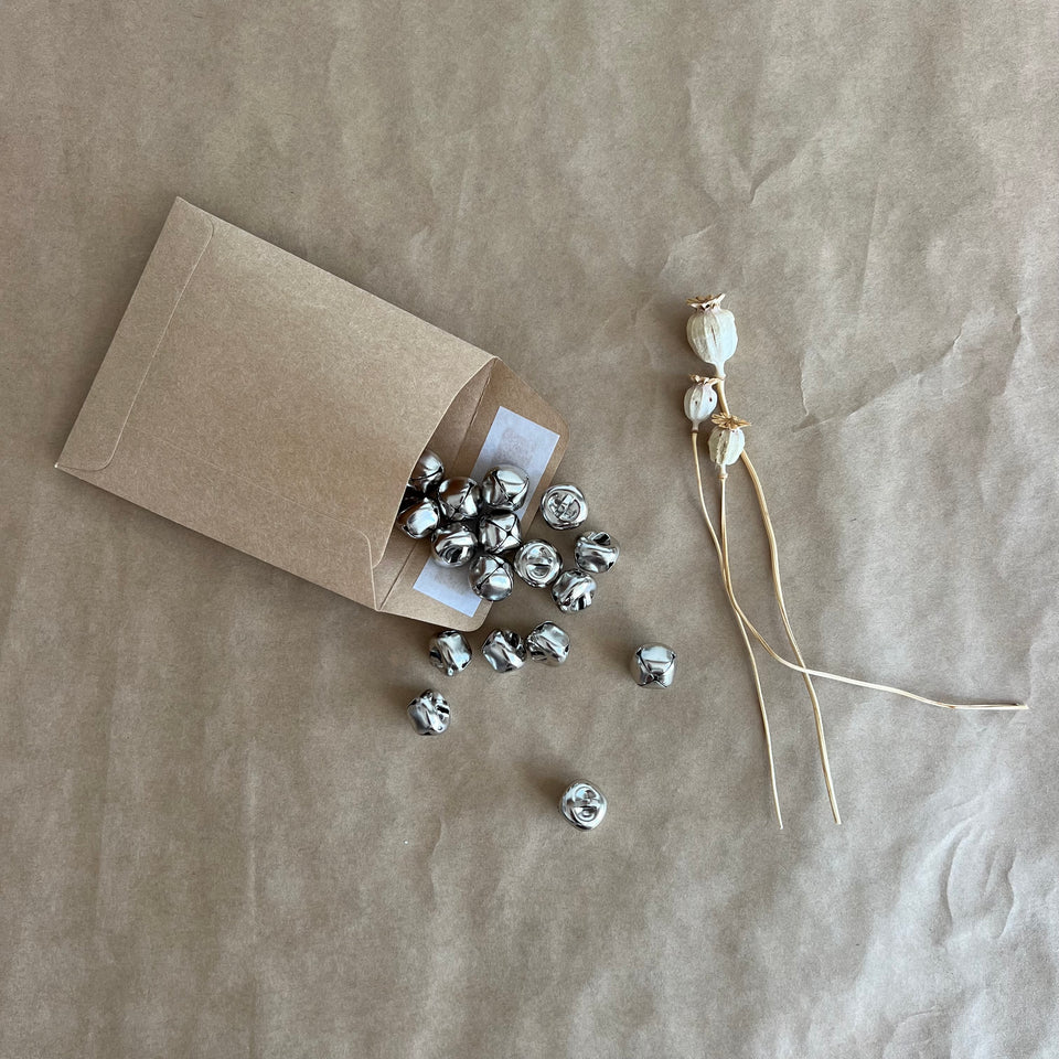 DIY CRAFT ~ SILVER BELLS ~ 20 PACK