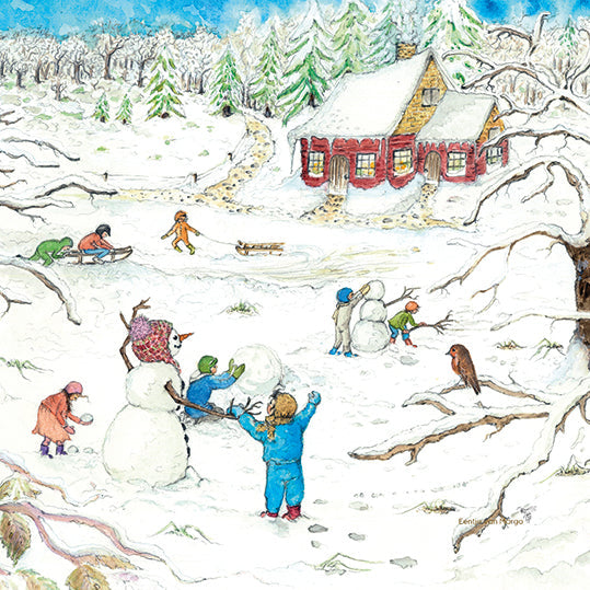 EENTJE VAN MARGO ~ RED COTTAGE WINTER SILHOUETTE ~ TOVERLUX