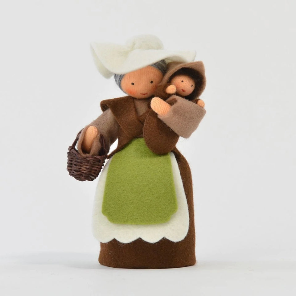 MOTHER EARTH WITH ROOT CHILD / SEED BABY