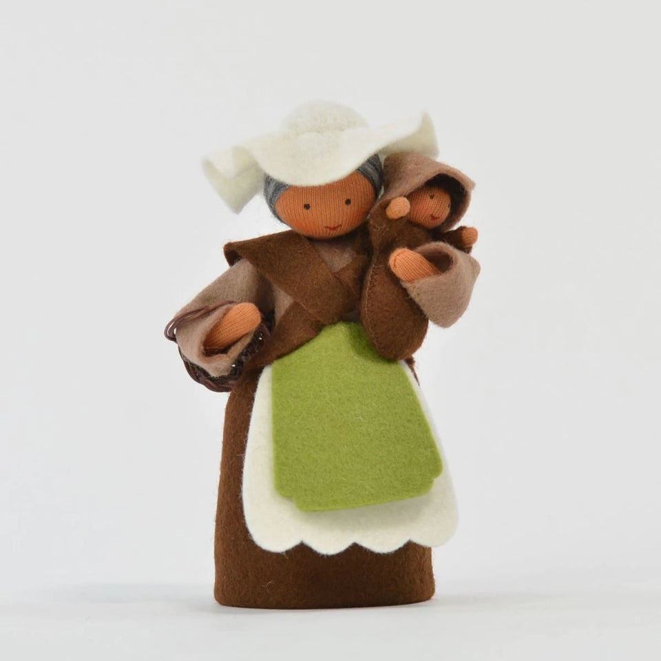 MOTHER EARTH WITH ROOT CHILD / SEED BABY