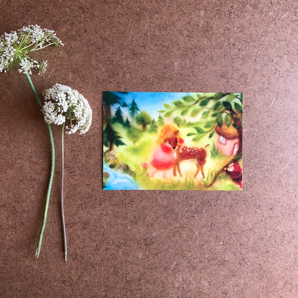 LITTLE BROTHER AND LITTLE SISTER POSTCARD ~ FRANZISKA SERTORI-KOPP