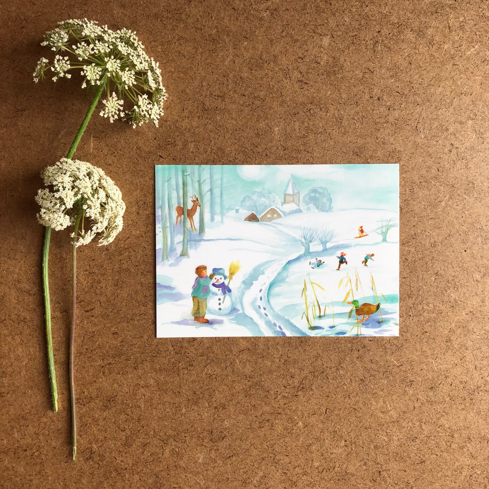 WINTER POSTCARD ~ DOROTHEA SCHMIDT