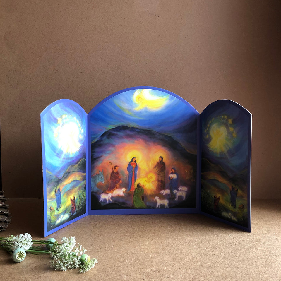 THE HOLY FAMILY WITH THE SHEPHERDS TRIPTYCH