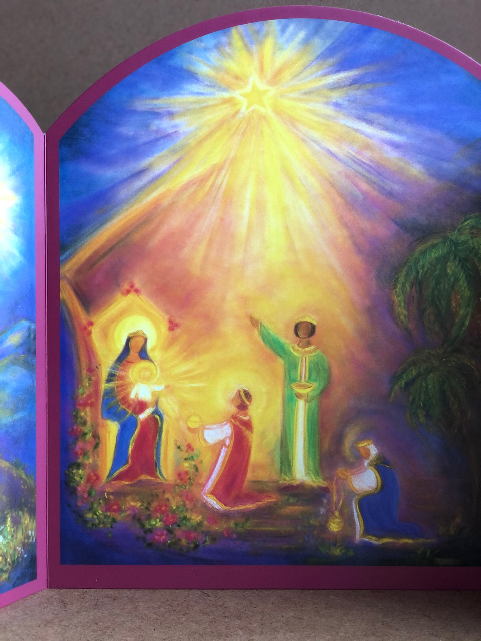 THE HOLY FAMILY WITH THE THREE KINGS TRIPTYCH