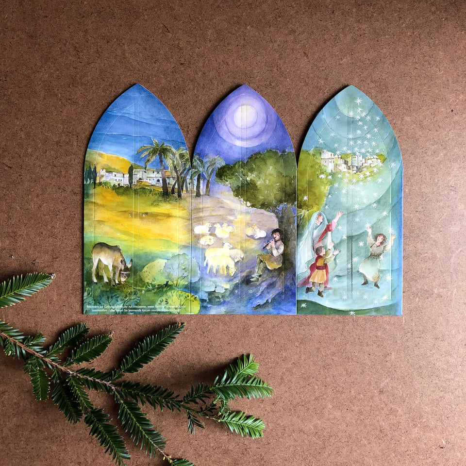 A CHRISTMAS STORY ~ ADVENT CALENDAR 6 SIDED LANTERN