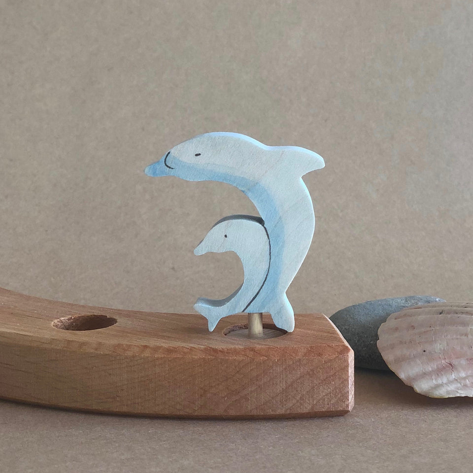 TWO DOLPHINS ~ CELEBRATION RING DECORATION ~ GRIMMS