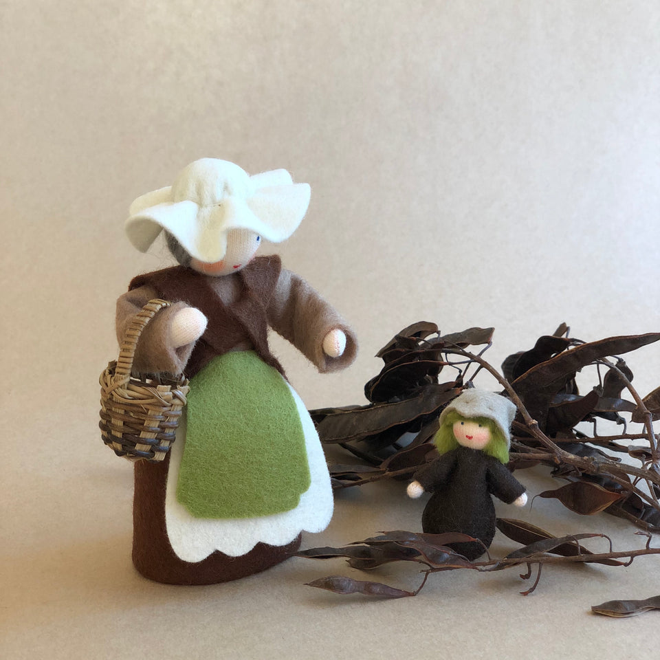 MOTHER EARTH WITH ROOT CHILD / SEED BABY