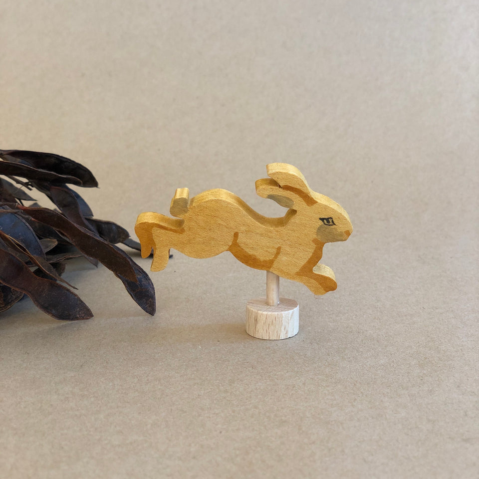 JUMPING RABBIT / HARE HANDPAINTED ~ CELEBRATION RING DECORATION ~ GRIMMS