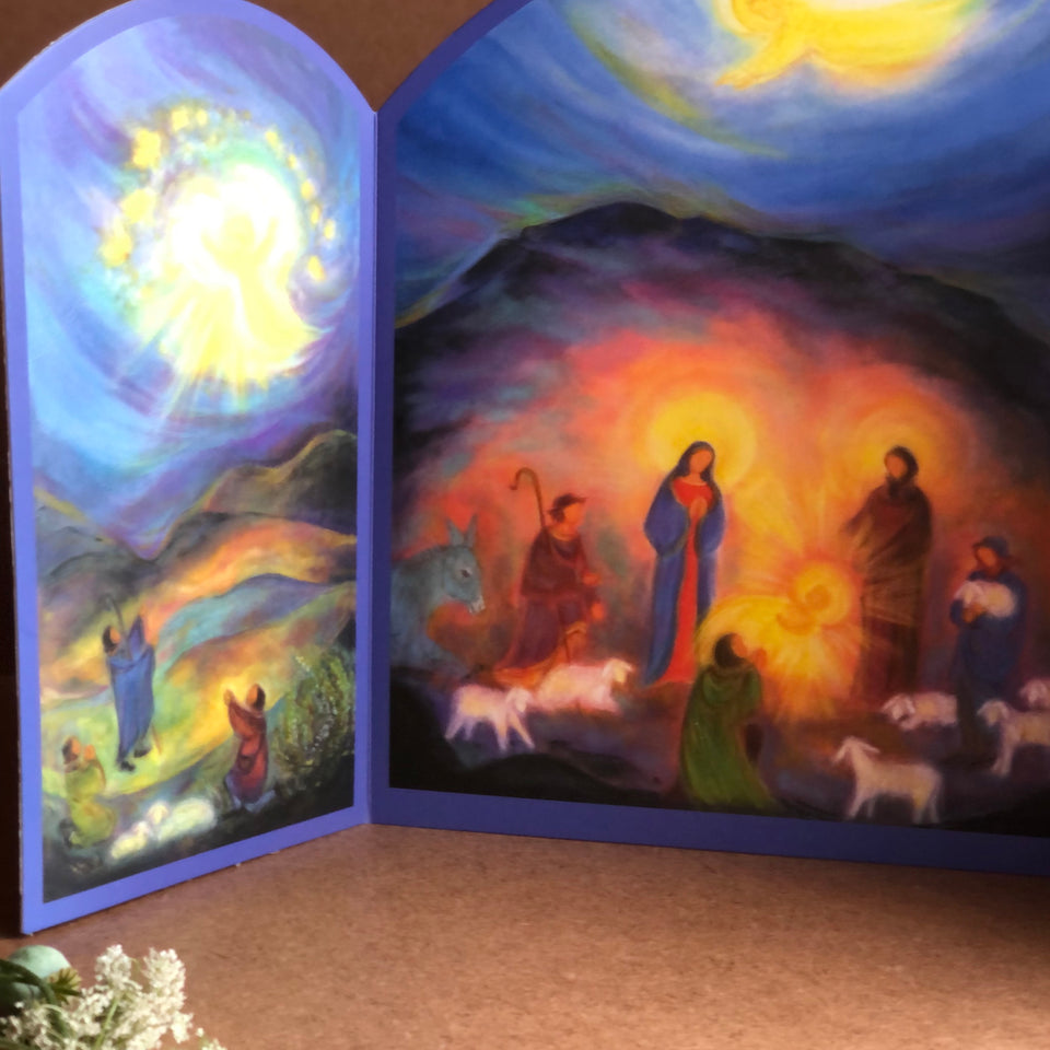 THE HOLY FAMILY WITH THE SHEPHERDS TRIPTYCH