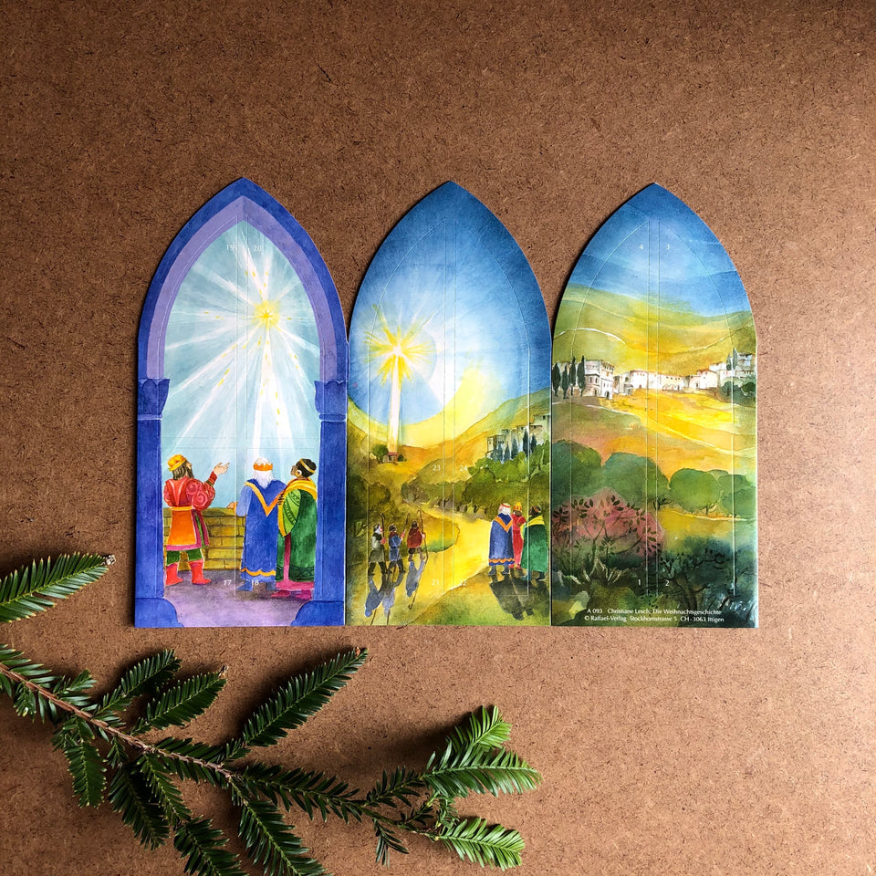 A CHRISTMAS STORY ~ ADVENT CALENDAR 6 SIDED LANTERN
