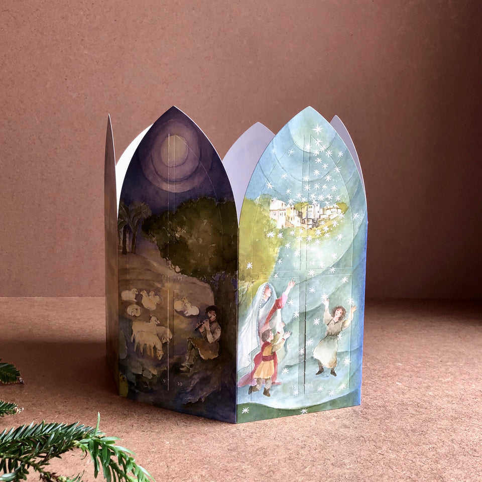 A CHRISTMAS STORY ~ ADVENT CALENDAR 6 SIDED LANTERN