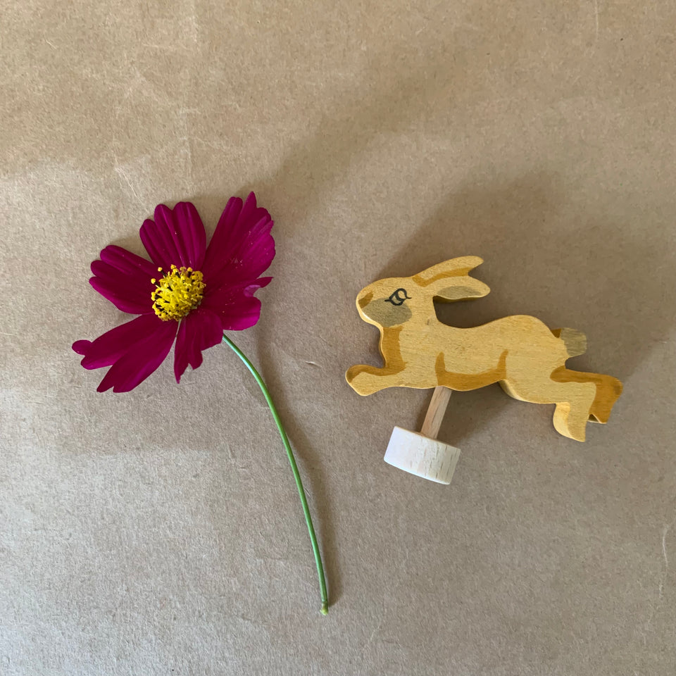 JUMPING RABBIT / HARE HANDPAINTED ~ CELEBRATION RING DECORATION ~ GRIMMS