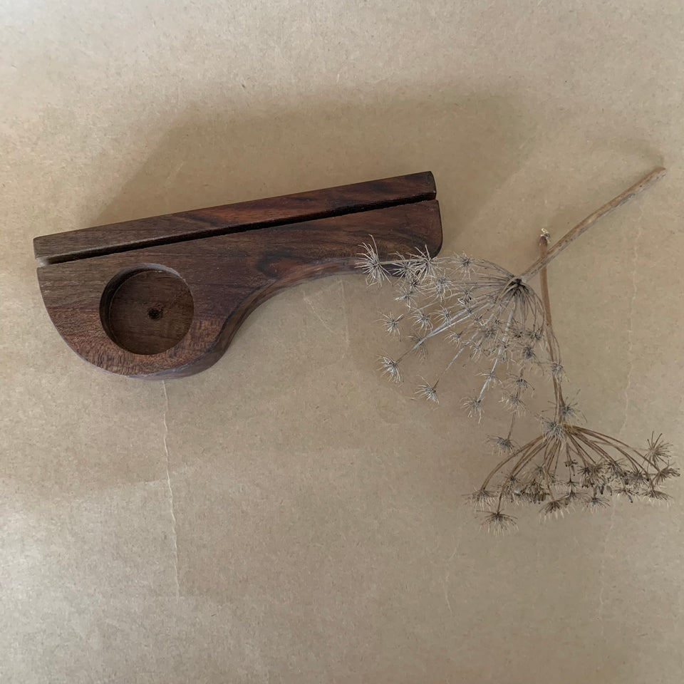 HANDCRAFTED WOODEN POSTCARD AND CANDLE HOLDER