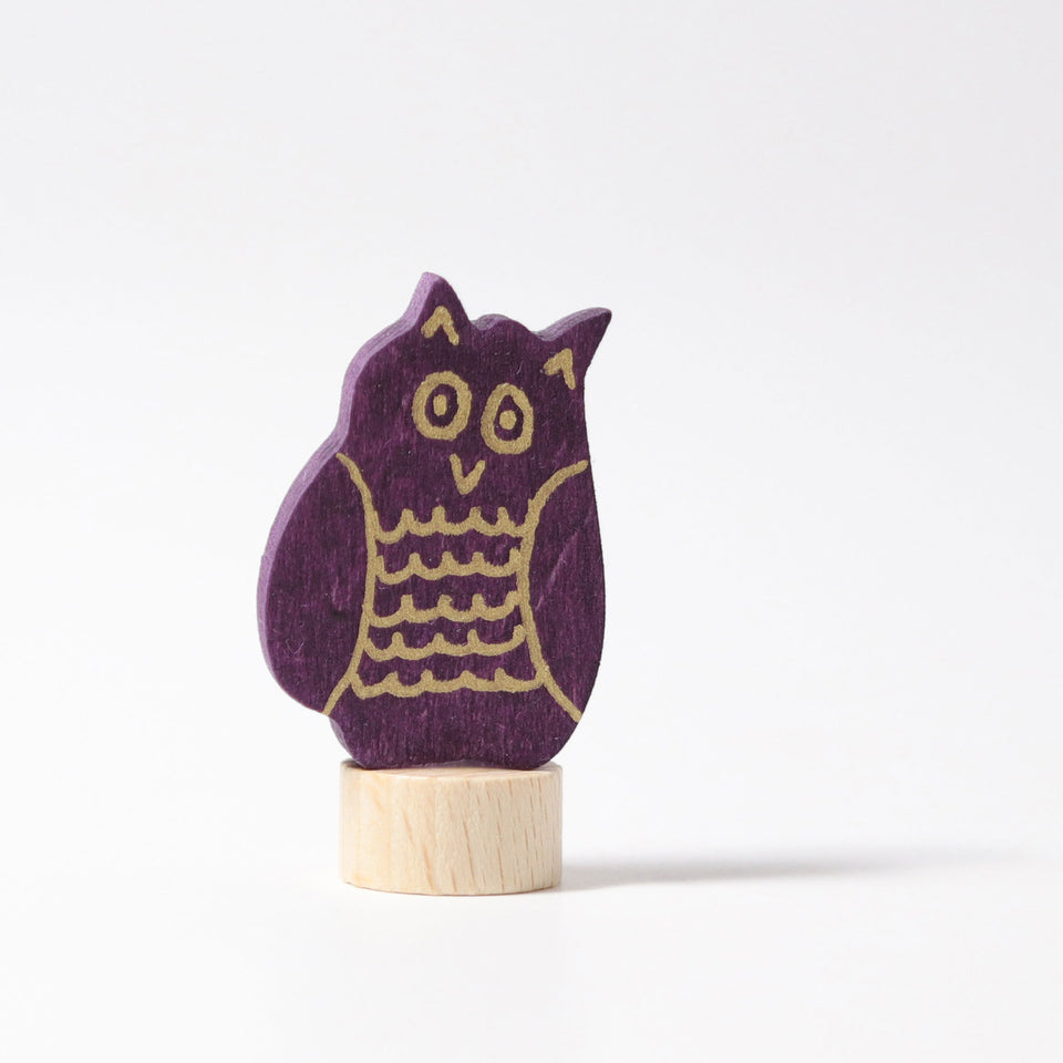 PURPLE OWL  ~ CELEBRATION RING DECORATION ~ GRIMMS