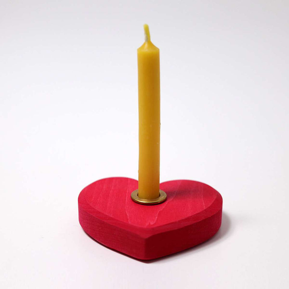 SMALL HEART CANDLE HOLDER ~ GRIMMS