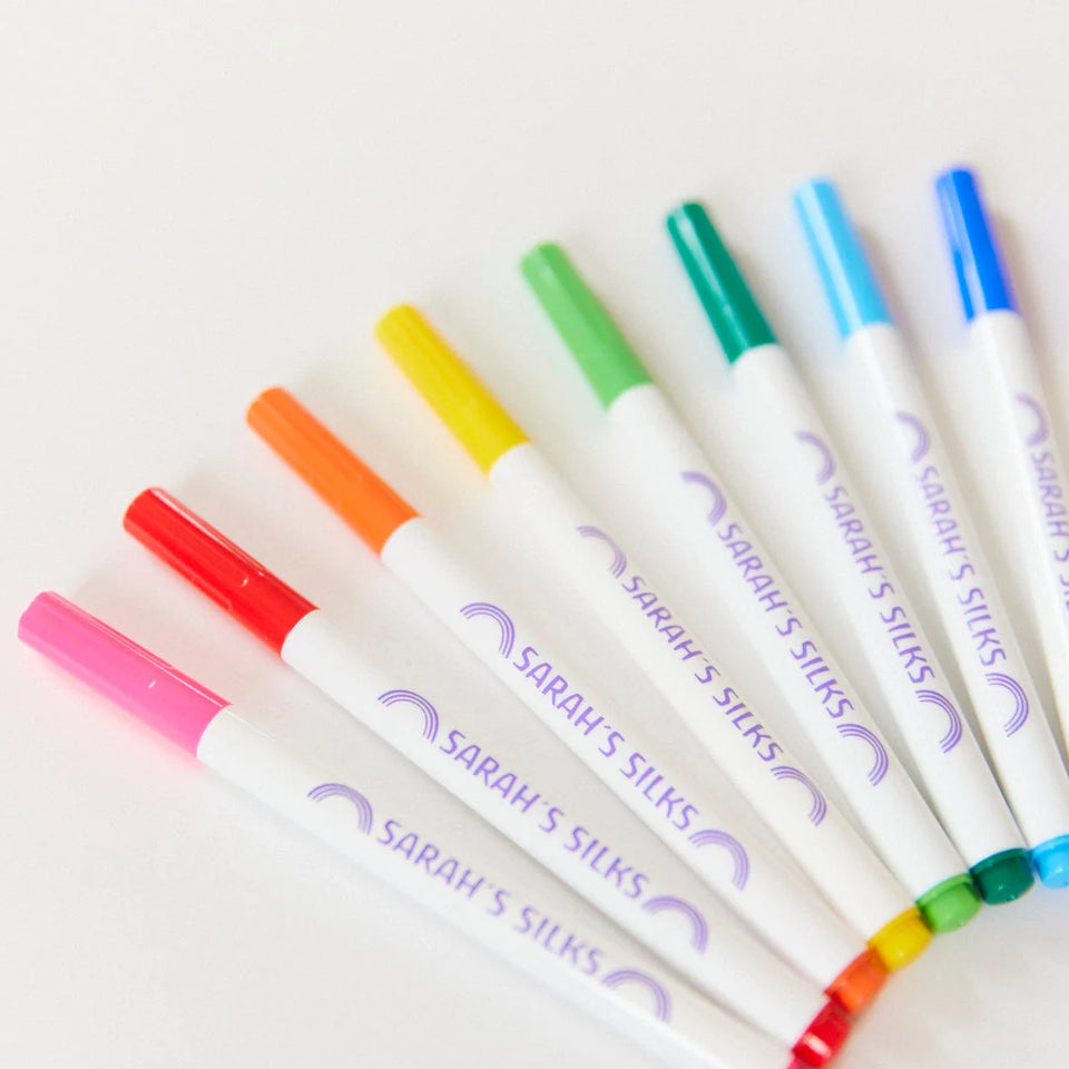 DIY PLAYSILK MARKERS + WHITE PLAYSILK ~ SARAH'S SILKS