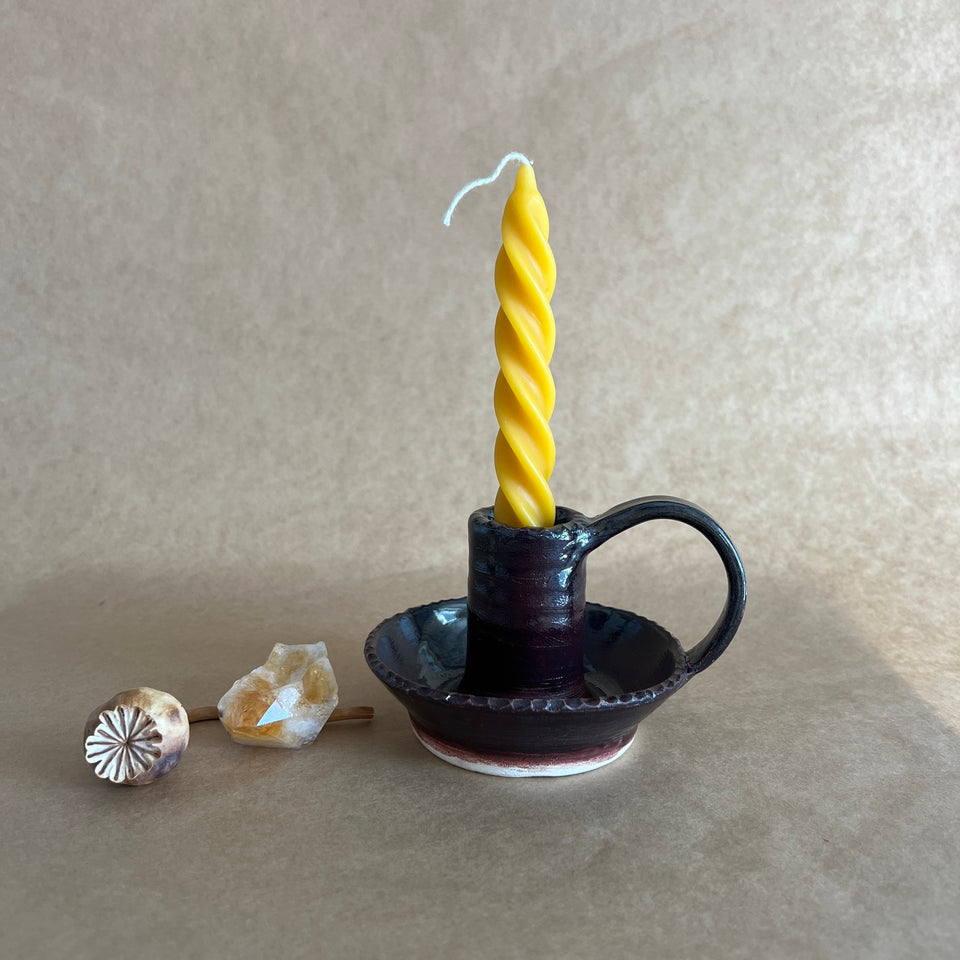 HANDCRAFTED CERAMIC CANDLE HOLDER