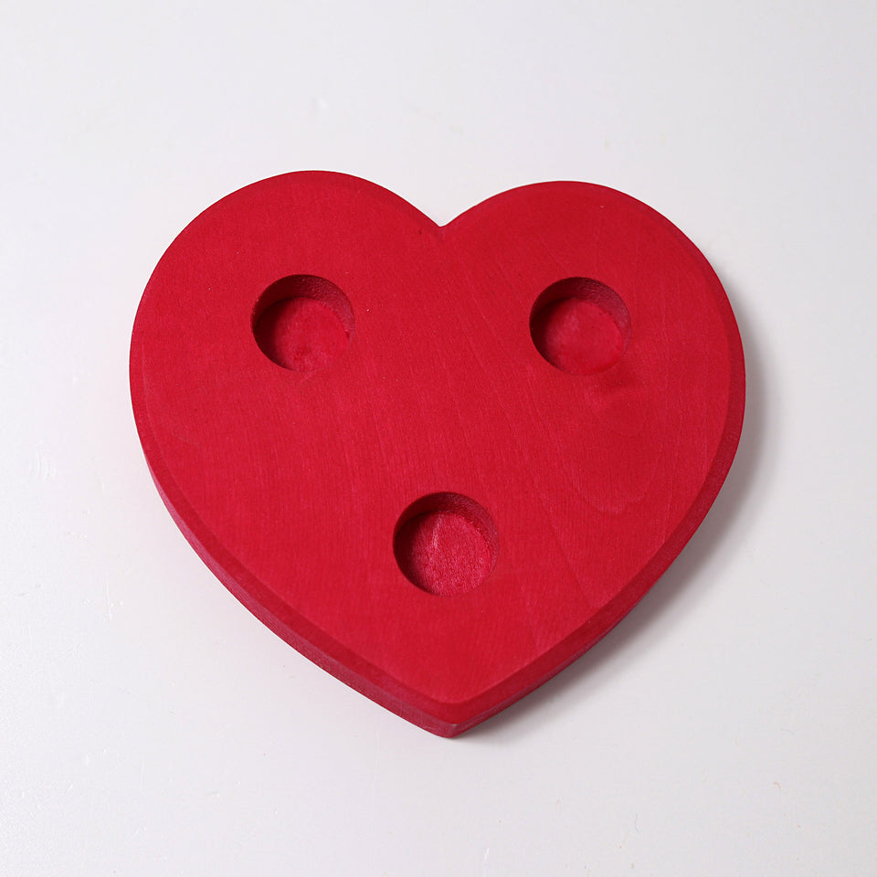 LARGE HEART CANDLE HOLDER ~ GRIMMS