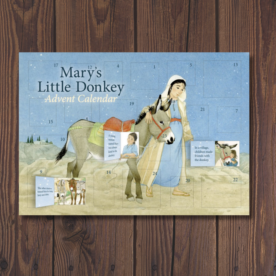 MARY'S LITTLE DONKEY ~ LARGE ADVENT CALENDAR ~ GUNHILD SEHLIN