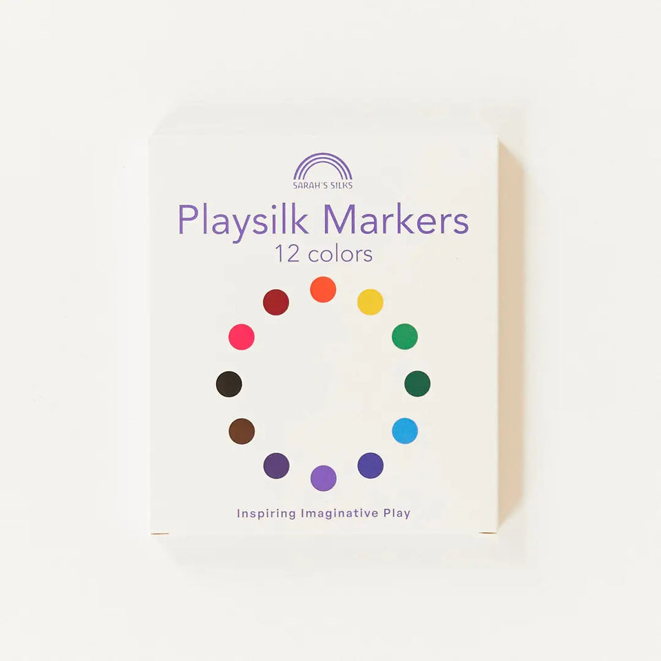 DIY PLAYSILK MARKERS + WHITE PLAYSILK ~ SARAH'S SILKS