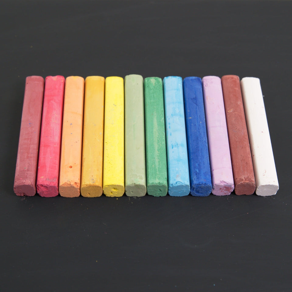 BLACKBOARD PASTEL CHALK ~ 12 COLOURS