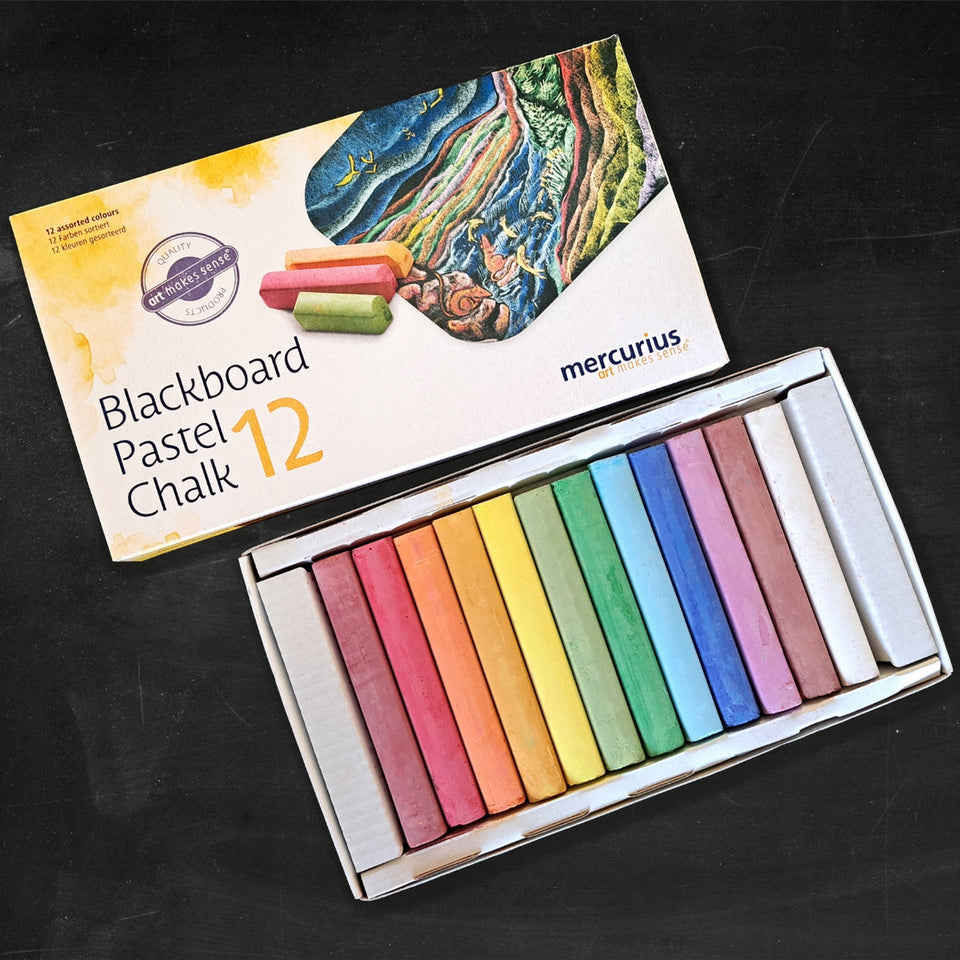 BLACKBOARD PASTEL CHALK ~ 12 COLOURS