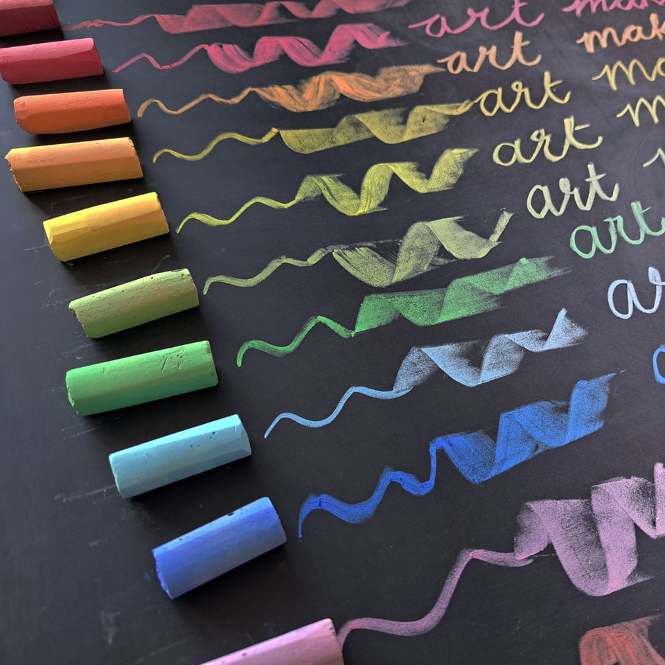 BLACKBOARD PASTEL CHALK ~ 12 COLOURS