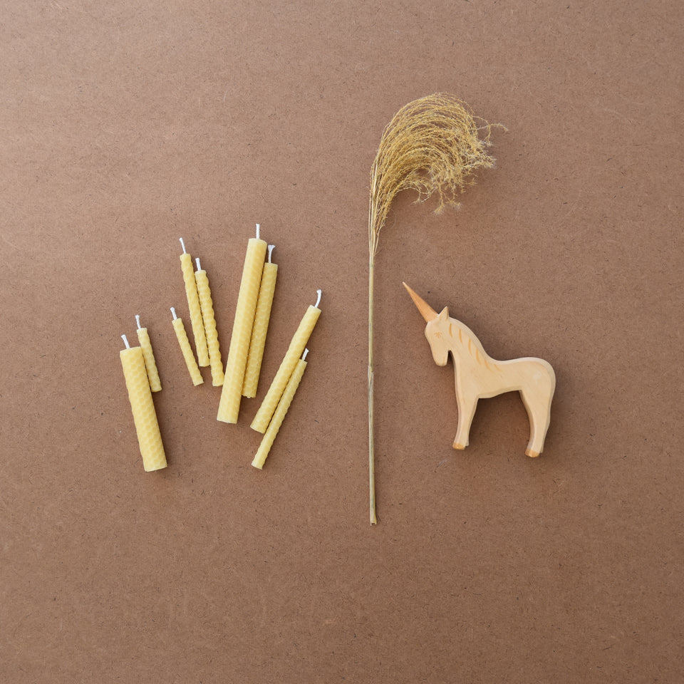 BEESWAX CANDLE ROLLING KIT with decorative wax