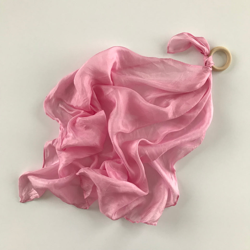 PETITE PLAY SILK WITH RING ~ BLUSH ~ FORAGED & FOUND