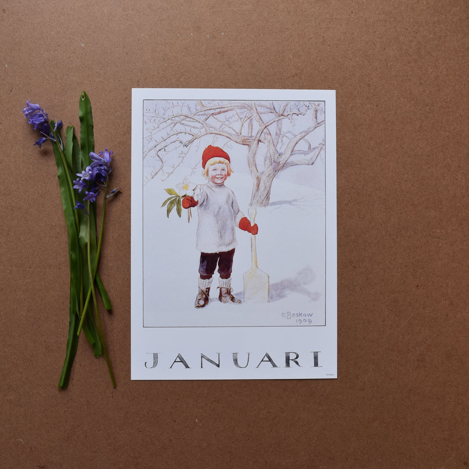 ELSA BESKOW ~ MONTH POSTERS ~ A4