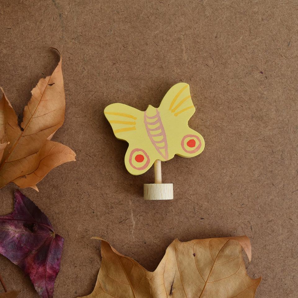 YELLOW BUTTERFLY ~ CELEBRATION RING DECORATION ~ GRIMMS