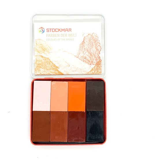 STOCKMAR COLOURS OF THE WORLD ~ WAX BLOCK OR STICK CRAYONS - 8 TIN