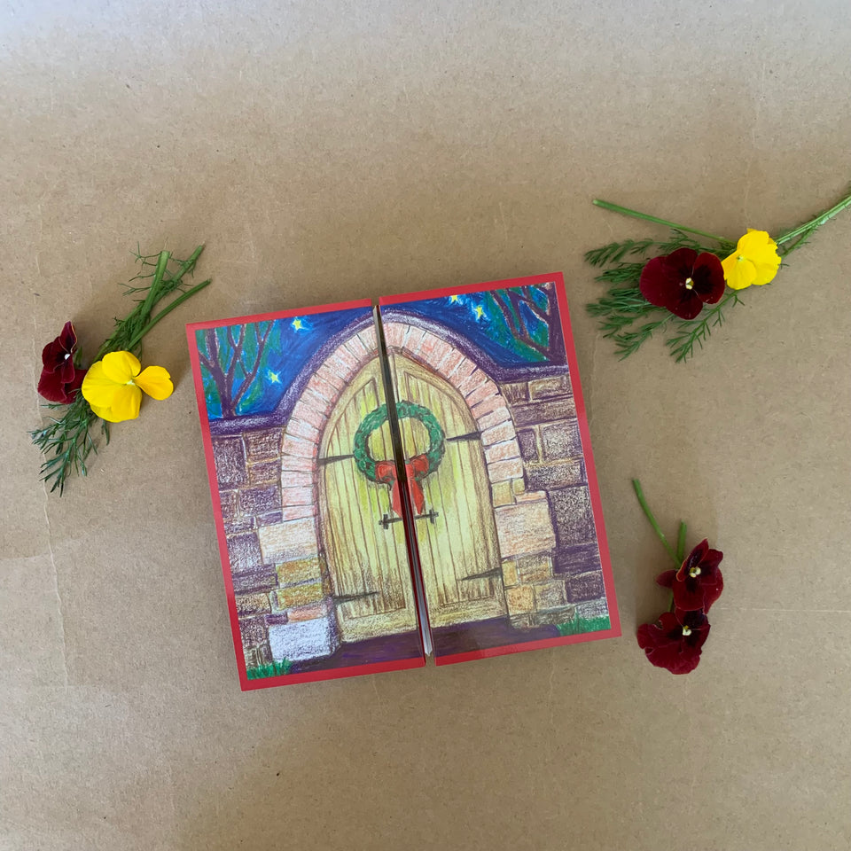 DOORWAY TO CHRISTMAS ~ FOLD OUT CHRISTMAS CARD
