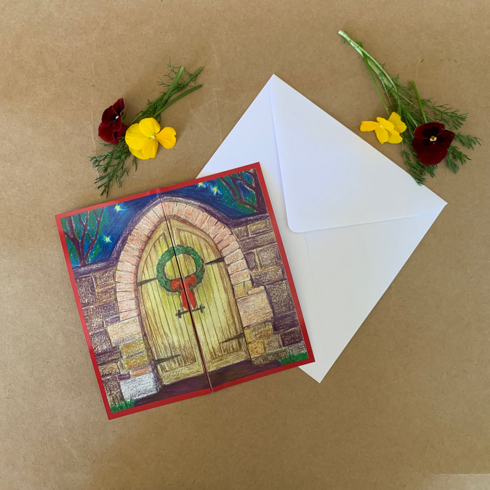DOORWAY TO CHRISTMAS ~ FOLD OUT CHRISTMAS CARD